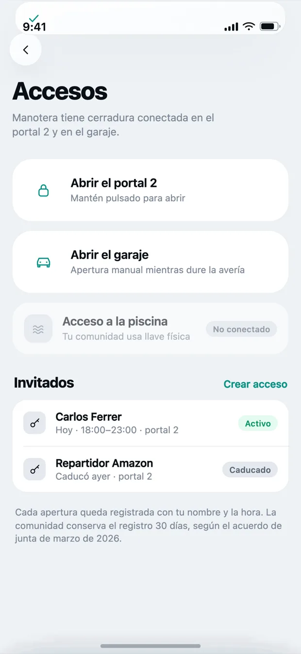 Accesos e invitados en Kovva