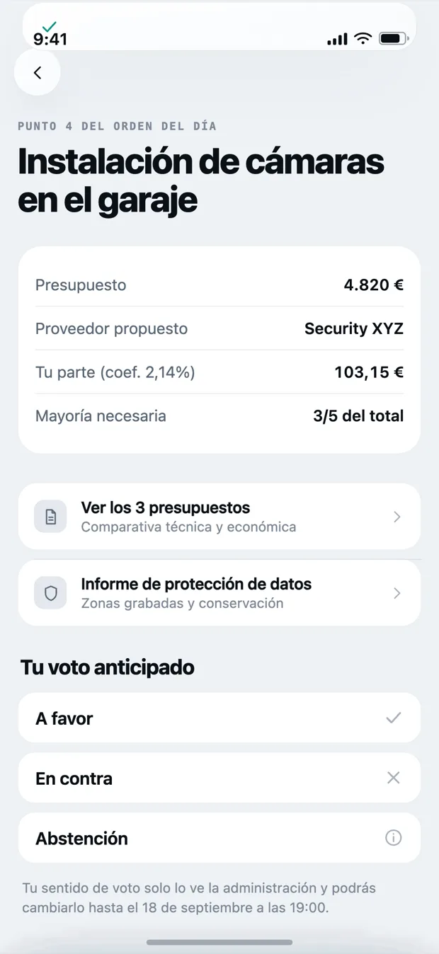 Consulta de voto previa en Kovva